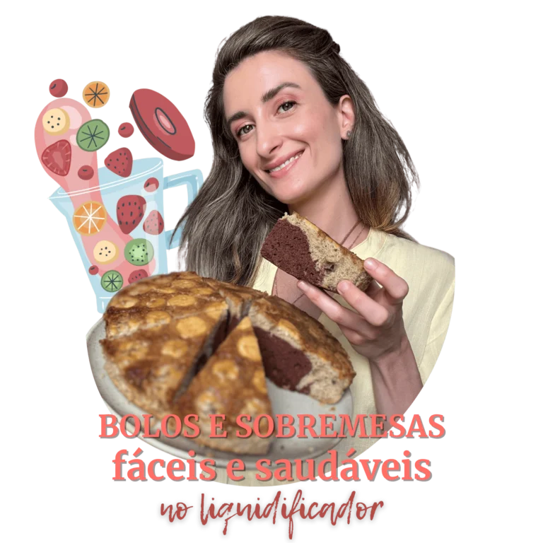 Capa do livro Bolos e Sobremesas fáceis e saudáveis no liquidificador